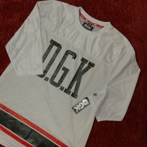 DGK | Jersey | Large | White/Black/Red